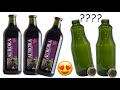 2 IDEIAS USANDO GARRAFA DE VIDRO/ Garrafa de suco de uva integral, faça e venda.😍.       vídeo 4