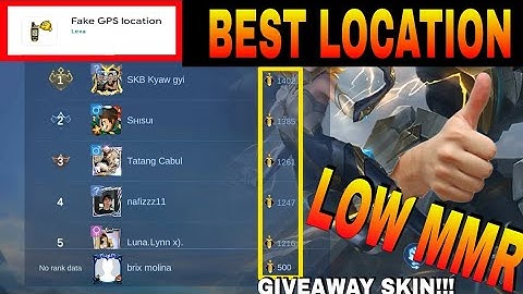 easily supreme title in mlbb using fake gps
