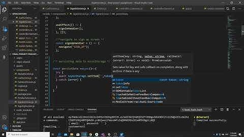 React - native /AsyncStorage implementation