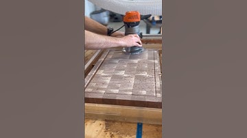 Adding value to a cutting board by making some juice grooves #woodworking #shorts #short #shortvideo