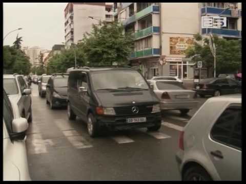 გადატვირთული მოძრაობა და საცობები ბათუმში