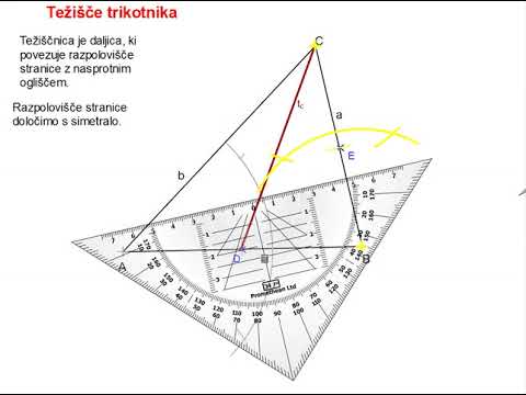 Video: Kako Najti Središčnico Trikotnika