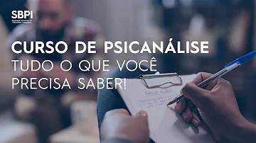 Como fazer um curso de psicanálise?