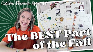 The BEST Part of the Fall || Custom Planner Spreads || Planner Setup