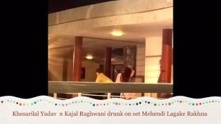 Full masti dhamal of hot kajal raghwani khesari lal yadav on set Mehandi Lagake Rakhna