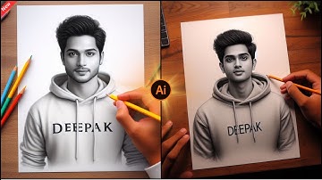 How To Create 3D Ai Sketch Art Photo Editing | Bing image creator tutorial Free