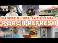 2022 SUMMER PORCH REFRESH! | GRILLING + ERRANDS | SPEND THE DAY WITH ME! | Lauren Yarbrough
