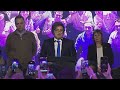 President Javier Mileiaddresses his supporters