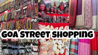 Goa Street shopping vlog | Calangute Beach Market | Road Side Shopping With Price | #goashopping