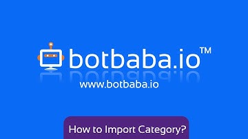 How to Import Categories using Excel?
