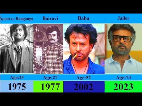 Super Star Rajinikanth transformation1975 to 2023