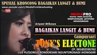 KRONCONG TERBARU TONY'S Electone BAGAIKAN LANGIT & BUMI | ARIANI WIBOWO