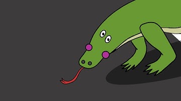 The Lizard Saves The Driver ( 2D Animation )