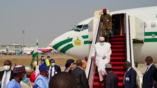 Buhari Returned To Abuja After Visit To Sokoto To Commission BUA Cement Plant