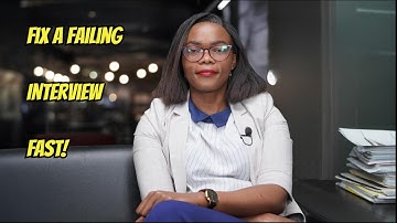 How to Recover When an Interview Isn’t Going Well