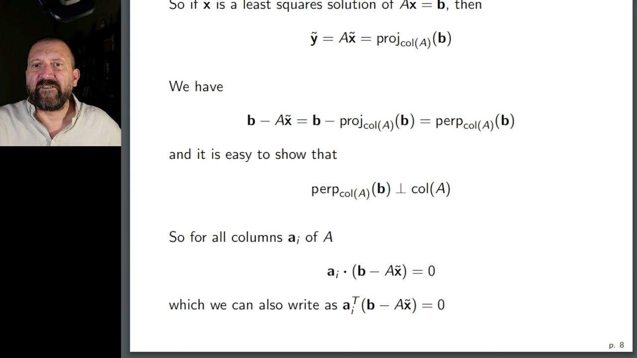 UofM - MATH 2740 - Lecture 05 - Part 1 - Linear least squares (continued)