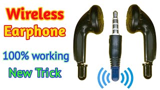 How to make wireless earphone with LED sensors | how to make wired earphone wireless