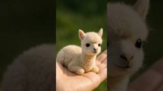 Too Cute To Handle Tiny Baby Alpaca In My Hand