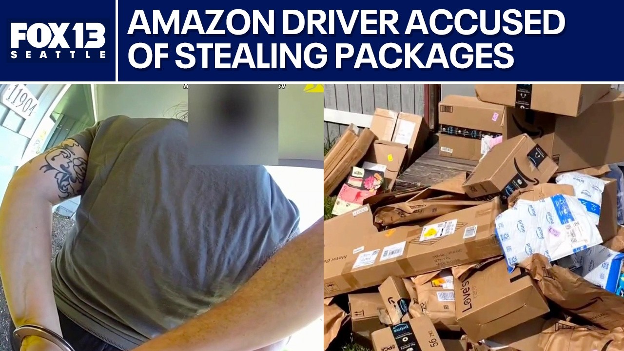 Amazon Flex driver accused of stealing packages - YouTube