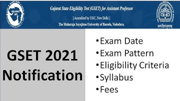 GSET exam 2021 Notification | Exam Date | Fees | Eligibility Criteria | Paper 1 Syllabus