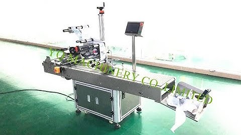 Plastic bags sticker labeling machine with pouch paging device machine à étiquettes de sac