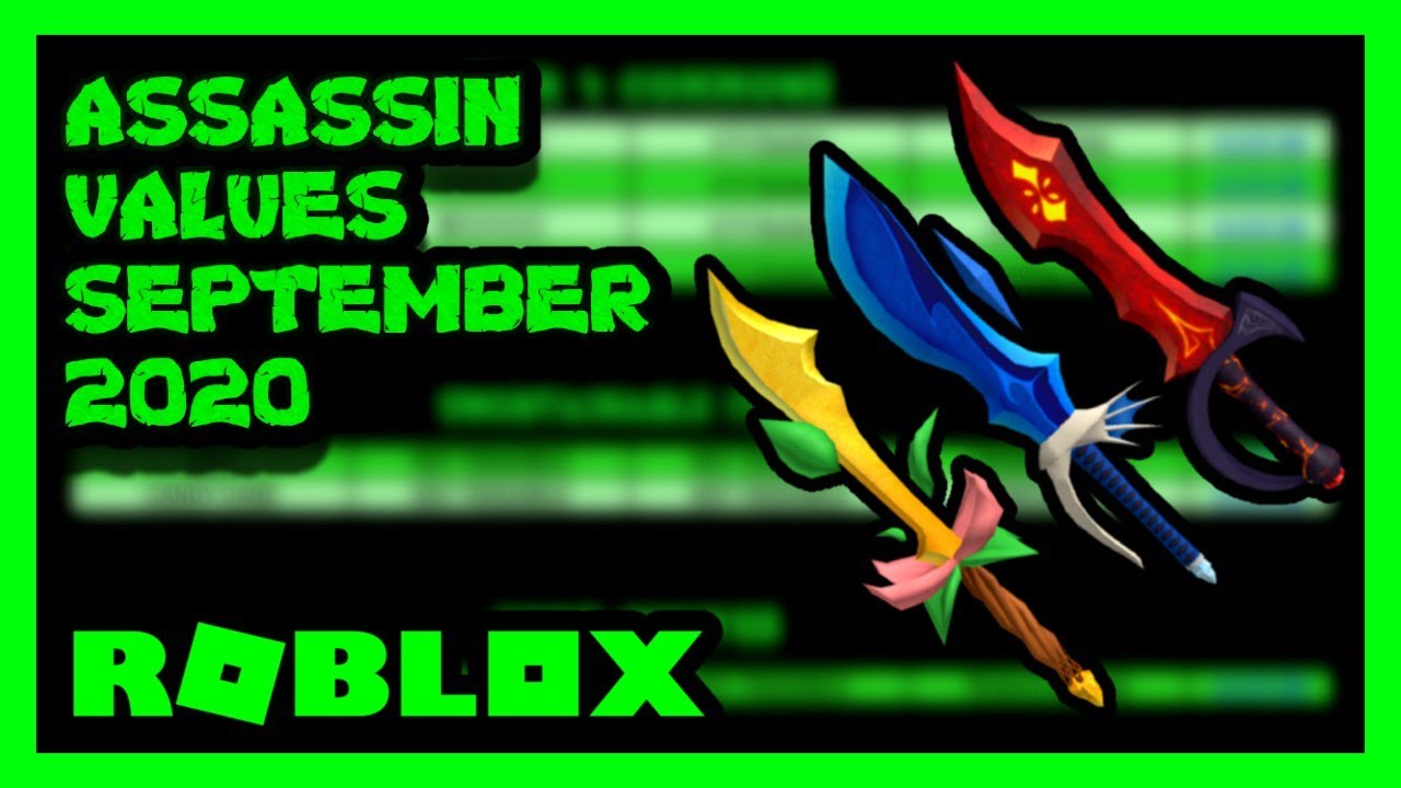 Roblox Assassin Value List September 2020 Zickoi Youtube - assassin roblox value list video