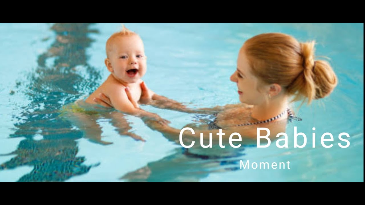 Cute Baby Swimming Session: Baby Pool Time - YouTube