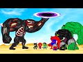 Rescue SUPER HEROES HULK &amp; SPIDERMAN, BATMAN VS VENOM ZOMBIE: Returning from the Dead SECRET - FUNNY