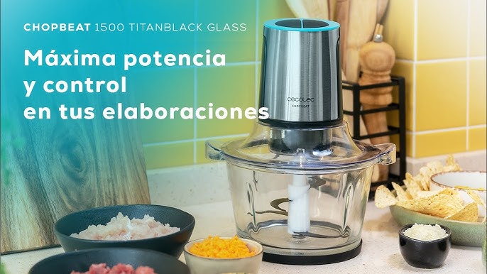 Picadora eléctrica Cecotec compacta para todo tipo de alimentos, TitanGlass  1000 - Agua, bebidas y hielos - Los mejores precios