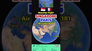 Singapore to Paris Flight Route with Air France AF181 | Boeing 787-9 News