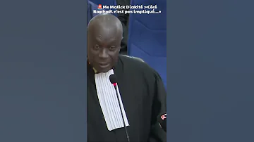 Me Malick Diakité Cécé Raphaël N Est Pas Impliqué 