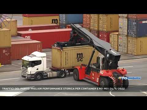 TRAFFICI DEL PORTO: MIGLIOR PERFORMANCE STORICA PER CONTAINER E RO-RO | 24/11/2022