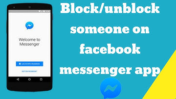 How to block and unblock someone on facebook Messenger app