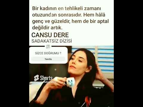 SADAKATSIZ DİZİSİ BİR KADININ EN TEHLİKELİ ZAMANI OTUZUNDAN SONRASIDI#cansudere#sadakatsız#kadın#aşk