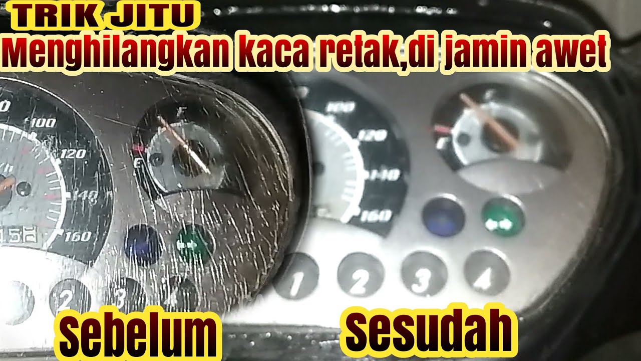  cara  menghilangkan  retakan pada kaca  spidometer motor di  