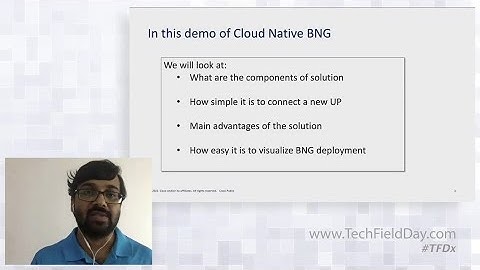 Cisco Cloud Native Broadband Network Gateway Demo