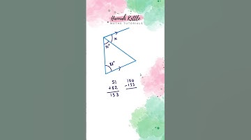 How to work out missing angles in a triangle and using parallel lines #math #maths #revision