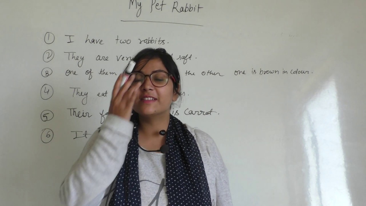 10 LINES ON MY PET RABBIT IN ENGLISH FOR KIDS ESSAY - YouTube
