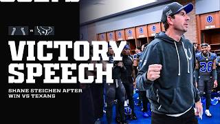 Indianapolis Colts Victory Speech After Win Against Texans