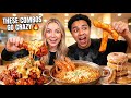 TIKTOK Mukbang Compilation | Buldak, Seafood Boil, In-N-Out, Taco Bell, Wingstop, &amp; More! 🌶🦀🍔🌮🍗