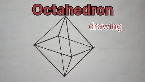 How to draw an Octahedron | step by step tutorial|geometry