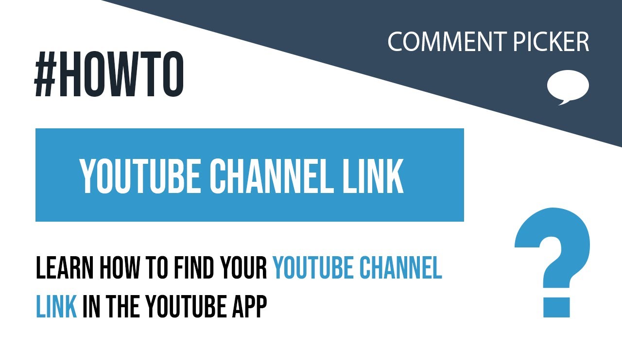 How To Find  Channel Link 