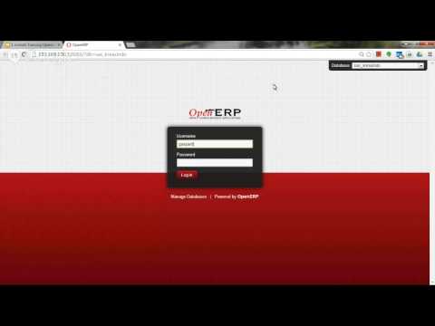 OpenERP One 1: login