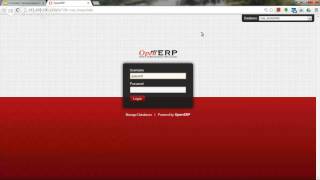 OpenERP One 1: login