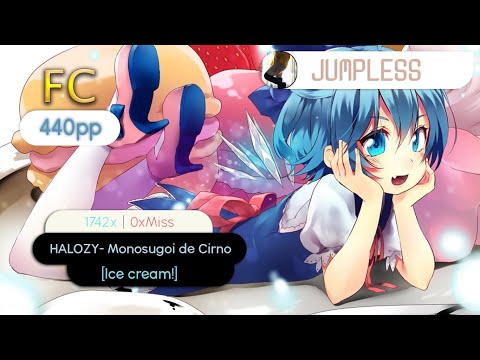 Видео: Halozy - Monosugoi Raivu de Cirno ga Sokohakatonaku Monosugoi Uta (Kin) [Ice cream!] FC 98%