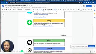 Google HyperDocs- How to use the HyperDoc to complete your classwork.