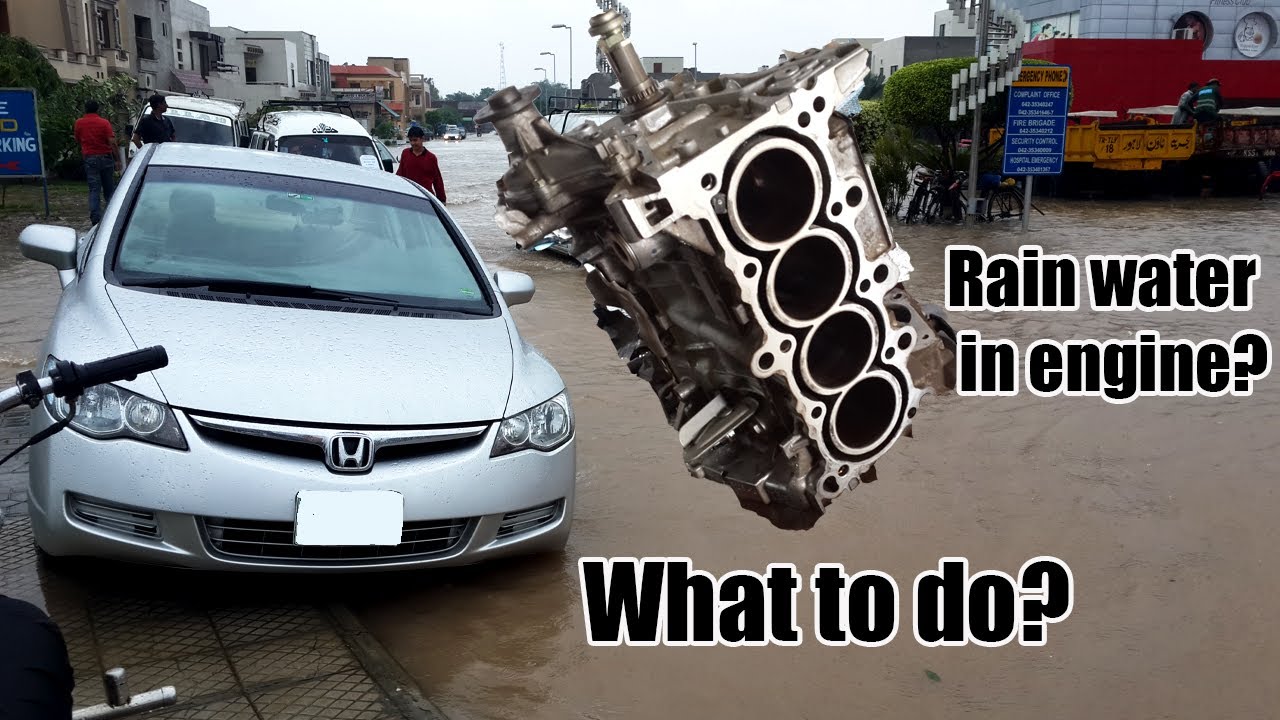 Tip to avoid rain water entering in engine | Civic 8th gen Reborn | Driving in rain water