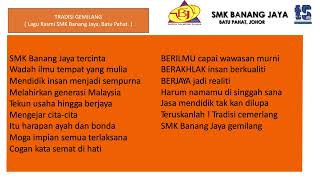 LAGU SMK BANANG JAYA