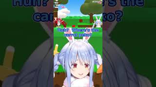 Peko English: Where is carrot? (Super Bunny Man)  [Hololive/#Shorts]