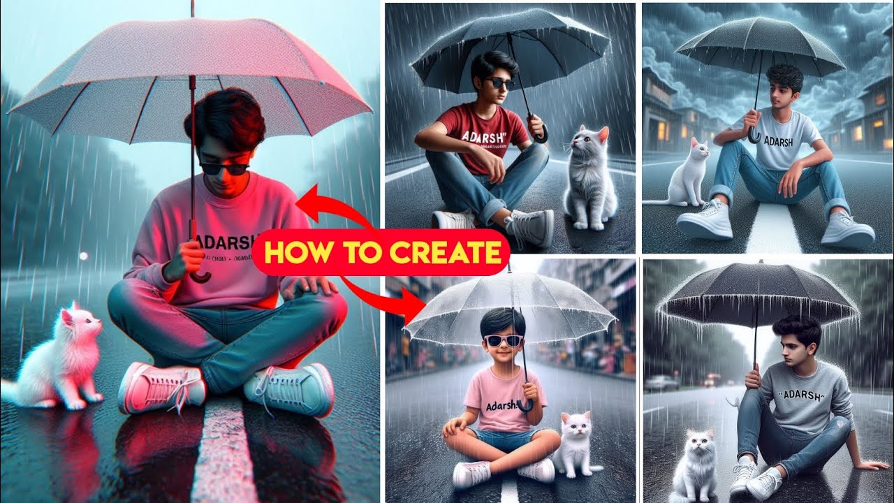 Umbrella stand in hand 🔥 ai trending photo editing Instagram